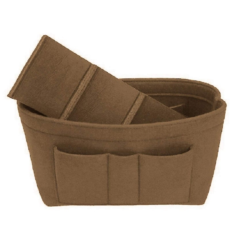 ZTUJO Purse Organizer Insert, Felt Bag Organizer For Handbag Purse Organizer,13 Colors, 6 Size (X-Large, Light Coffee) - Image 4